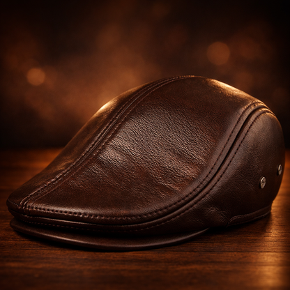 Baron Premium Genuine Leather Hat - Timeless Style & Superior Craftsmanship