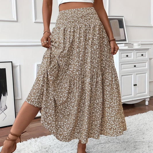 Elena Ditsy Floral Skirt - Feminine, Flowy Silhouette for Everyday Charm