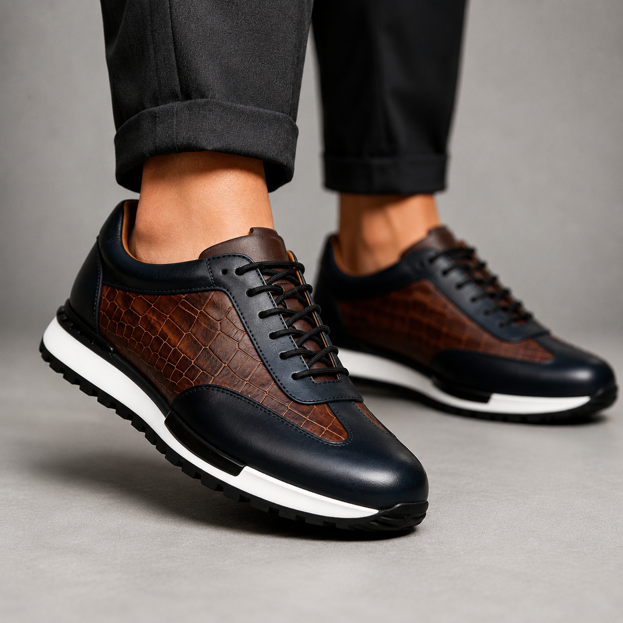 Charles Leather Sneakers – Premium Leather, All-Day Comfort