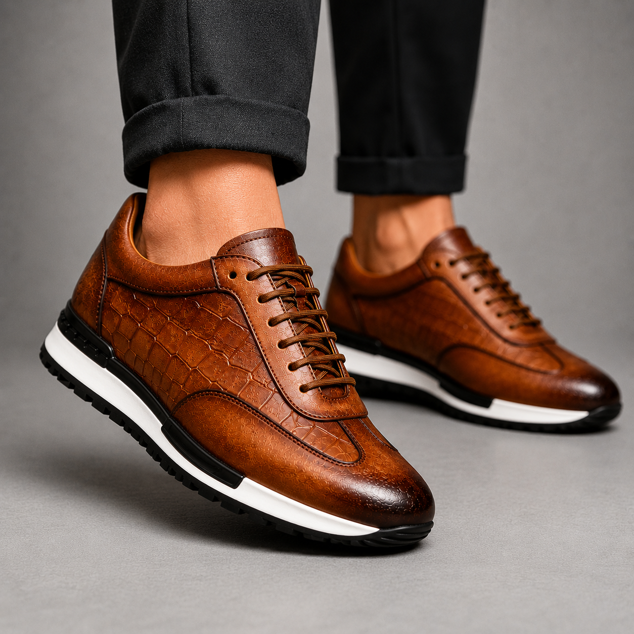 Charles Leather Sneakers – Premium Leather, All-Day Comfort