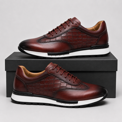 Charles Leather Sneakers – Premium Leather, All-Day Comfort