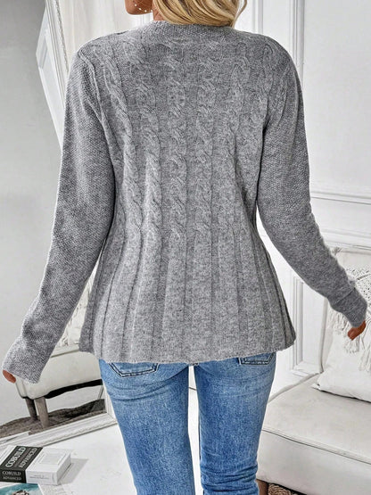 Cléa Ribbed Knit Cardigan - Soft, Cozy, Chic