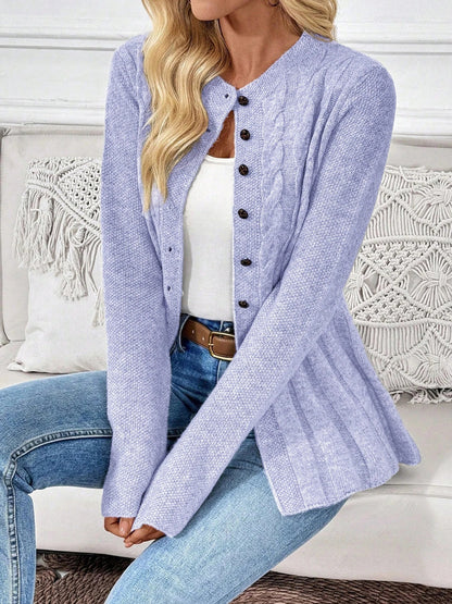 Cléa Ribbed Knit Cardigan - Soft, Cozy, Chic