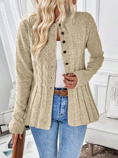Cléa Ribbed Knit Cardigan - Soft, Cozy, Chic