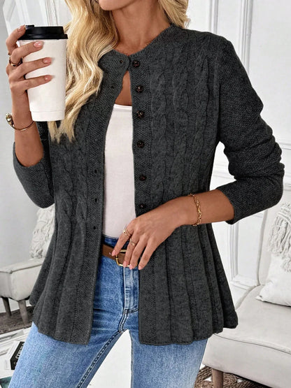 Cléa Ribbed Knit Cardigan - Soft, Cozy, Chic