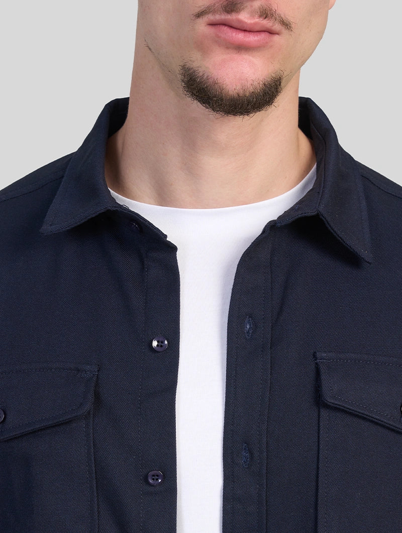 Simon Overshirt in Navy Blue