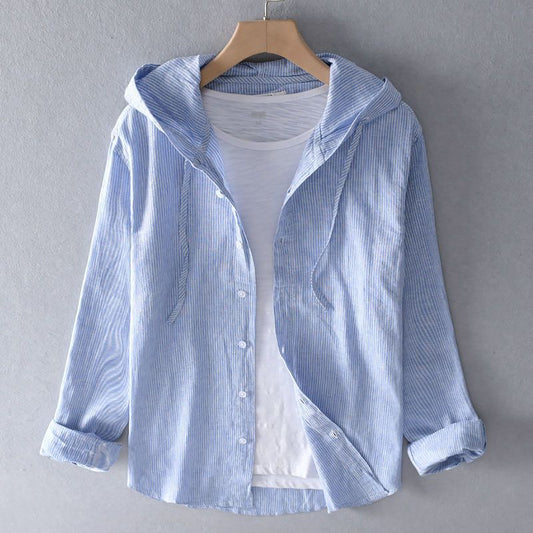 Nova Linen Hoodie - Lightweight, Breathable Everyday Comfort
