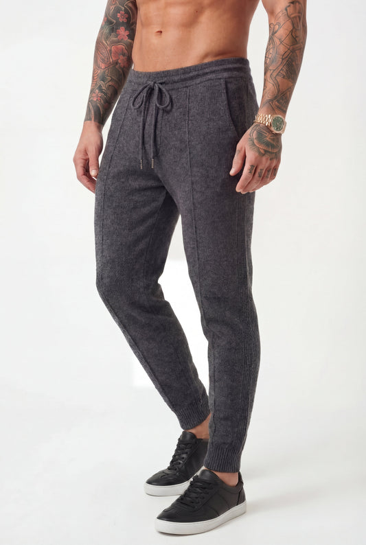 Cloud Merino Knit Pants - Dark Grey