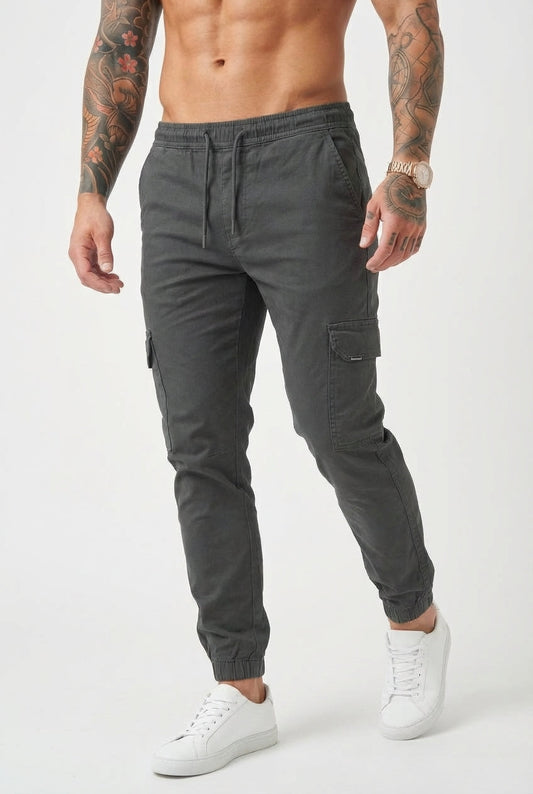 Olympus Cargo Jogger Pants – Grey