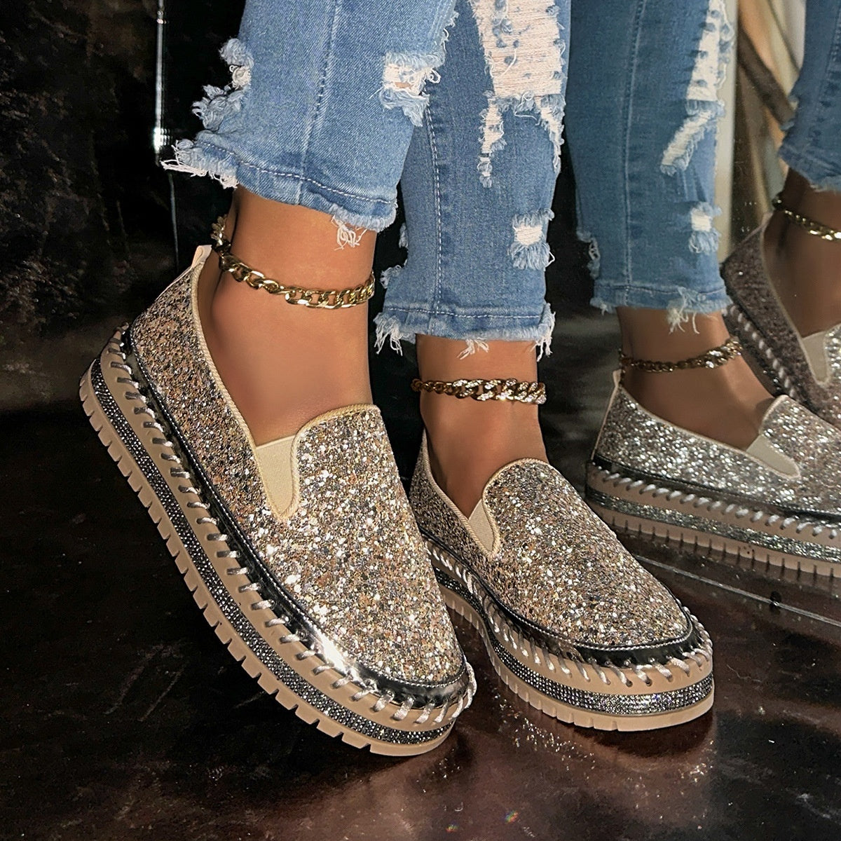 Women's Casual Slip-On Shoes - Effortless Comfort for All-Day Wear