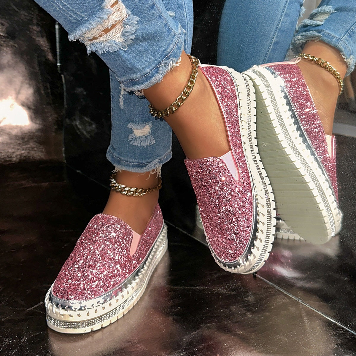 Women's Casual Slip-On Shoes - Effortless Comfort for All-Day Wear